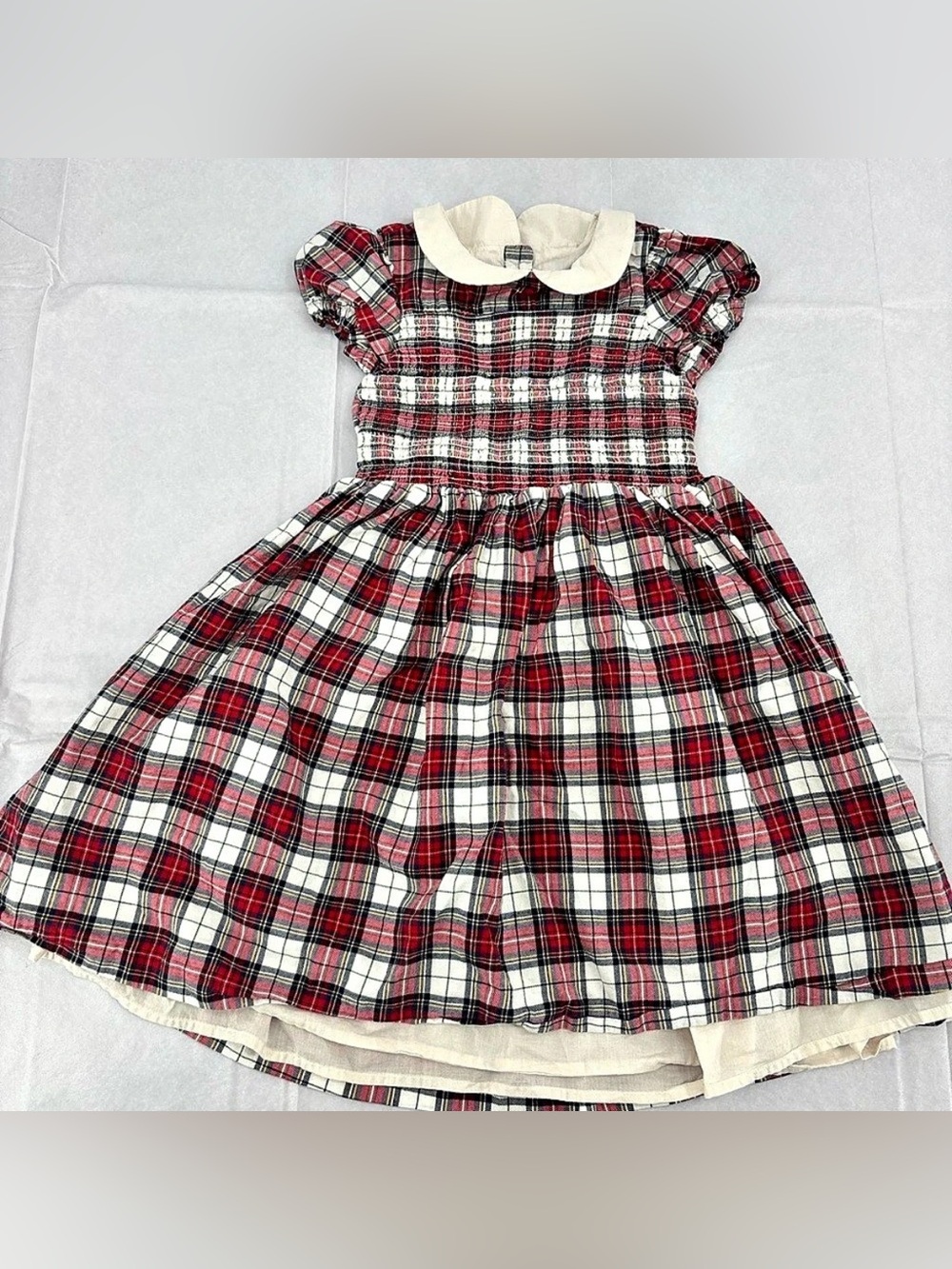 Janie and Jack Girls Plaid Dress Size 5